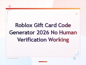 Roblox Gift Card Code Generator 2026 - Free Codes No Human Verification